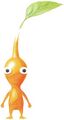 Orange Pikmin: able to cling onto enemies and stick to them when it shakes