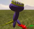 The Royal Wraith stomping on a Pikmin.