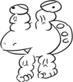Buffborb A very strong bulborb, it picks up and punches pikmin. Flexes whilst idling. Can only be defeated by Buffmin, Stranglemin and Musclemin.