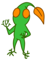 An older design of the Green Pikmin.