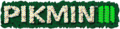 The logo of Pikmin III.
