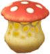 Appearance of a red Kingcap in Pikmin Bloom ().